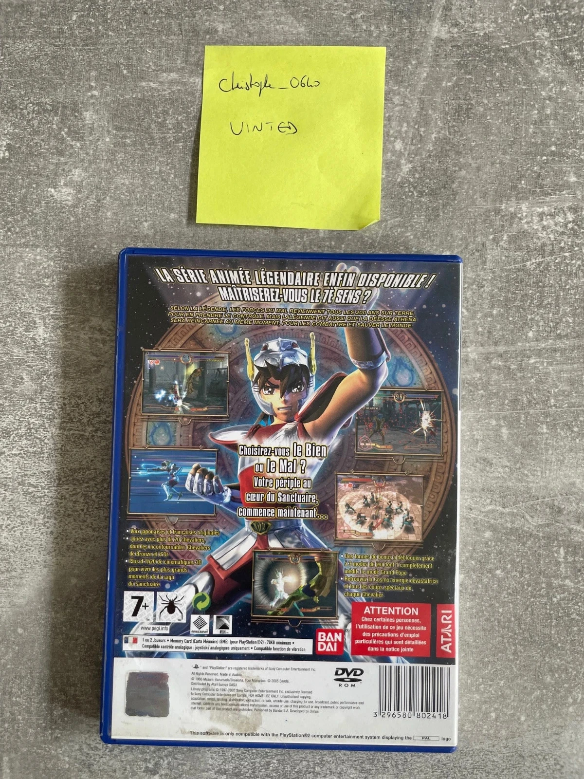 Saint Seiya-spel, ridders van de dierenriem het heiligdom voor Sony PS2 / playstation 2 in het Frans. – photo 3